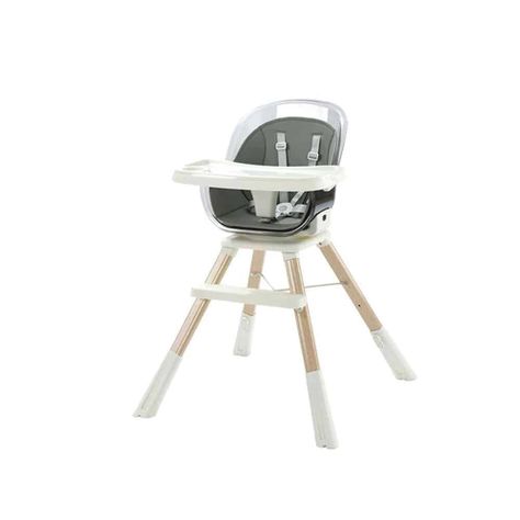 Silla de Comer Giratoria 360 Gris-0