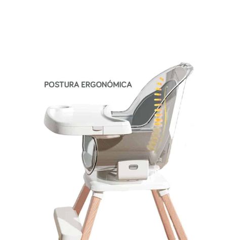 Silla de Comer Giratoria 360 Gris-4