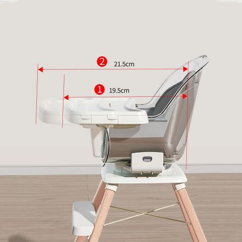 Silla de Comer Giratoria 360 Gris-5
