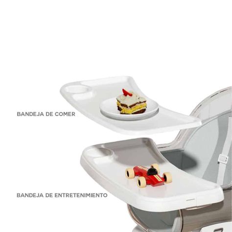 Silla de Comer Giratoria 360 Gris-6