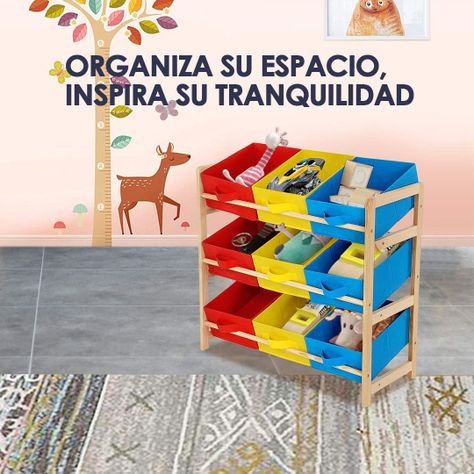 Organizador De Juguetes Multicolor 65x30x60cm -4
