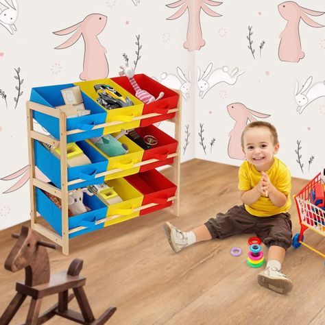 Organizador De Juguetes Multicolor 65x30x60cm -5