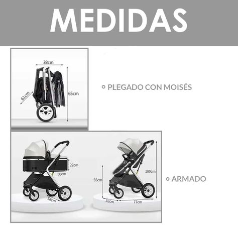 Coche Cuna Moisés Compacto Multiposiciones Negro BABYMINE-8