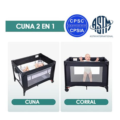 Cuna Corral Para bebé Babelio 2 en 1  Babymine-1