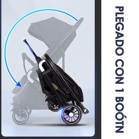 Coche de Bebé Reversible Maleta SunCover Negro - BABYMINE-6