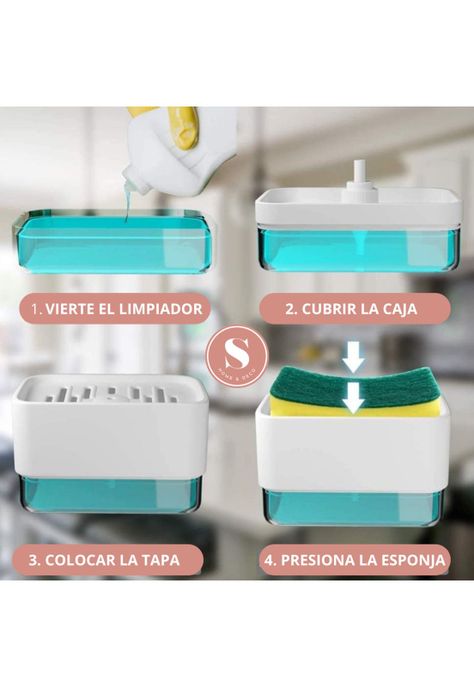 Dispensador De Lava Lozas Manual Para la Cocina-2