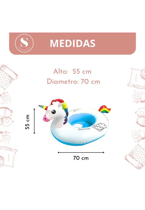 Flotador Unicornio para Niños 55 cm-4