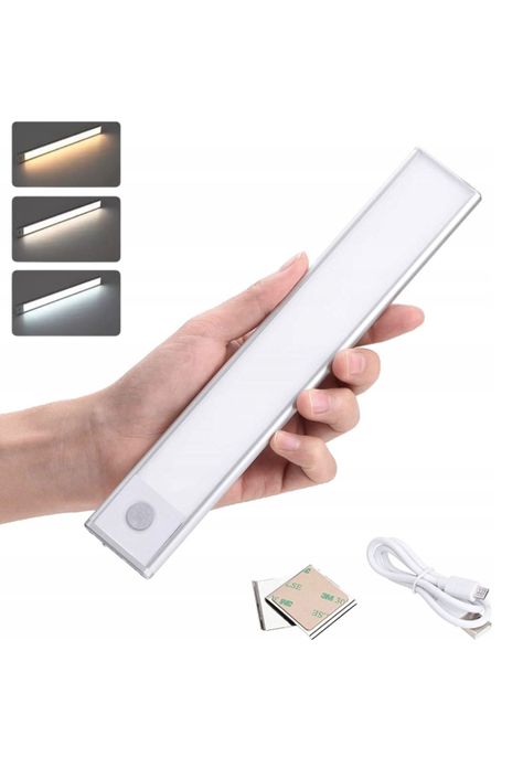 Luz Led con Sensor de Movimiento Portátil Carga USB 30 cm-0