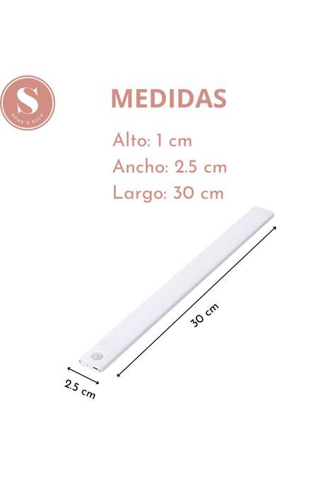 Luz Led con Sensor de Movimiento Portátil Carga USB 30 cm-1