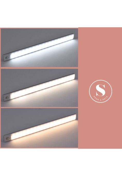 Luz Led con Sensor de Movimiento Portátil Carga USB 30 cm-3