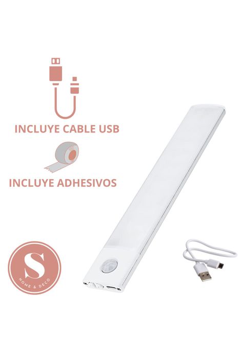 Luz Led con Sensor de Movimiento Portátil Carga USB 30 cm-4