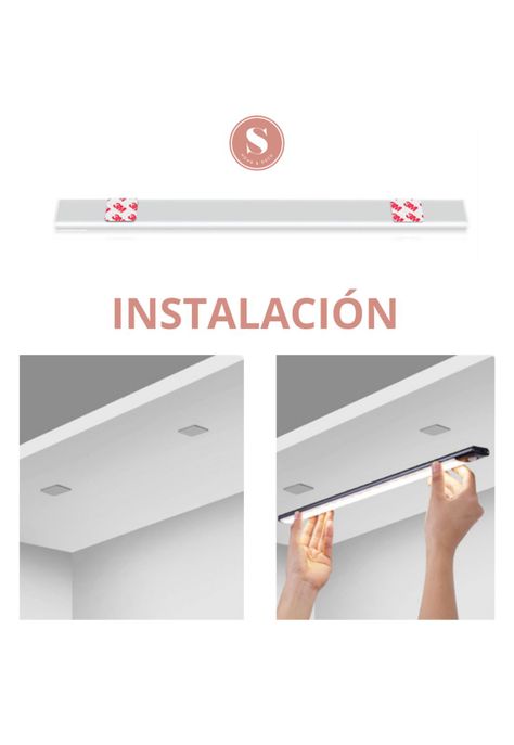 Luz Led con Sensor de Movimiento Portátil Carga USB 30 cm-5