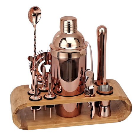 Set de Cocteleria Kit Bartender Jigger 11 Piezas-0