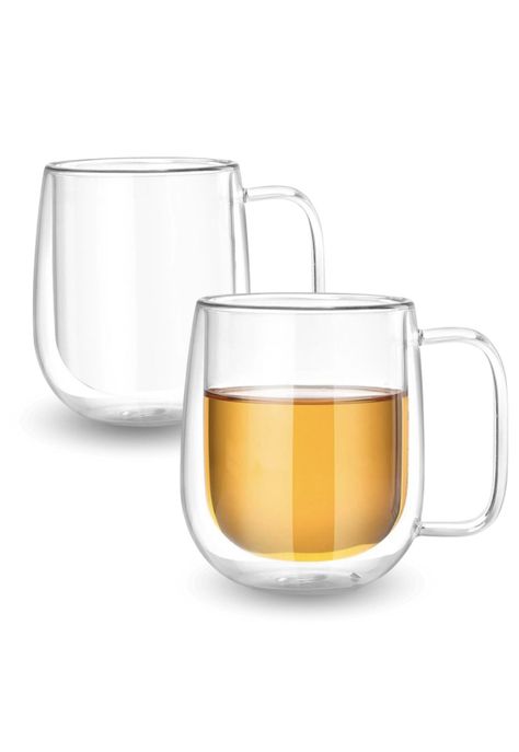 Pack 2 Tazas Doble Vidrio 350 ml-0