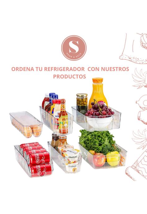 Organizador Refrigerador Pequeño 30 x 10 x 9 cm-3