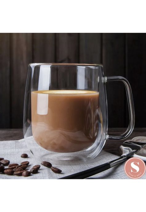 Taza De Doble Cubierta de Vidrio 350 ml -2