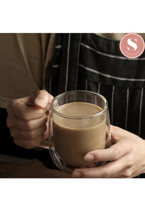 Taza De Doble Cubierta de Vidrio 350 ml -6