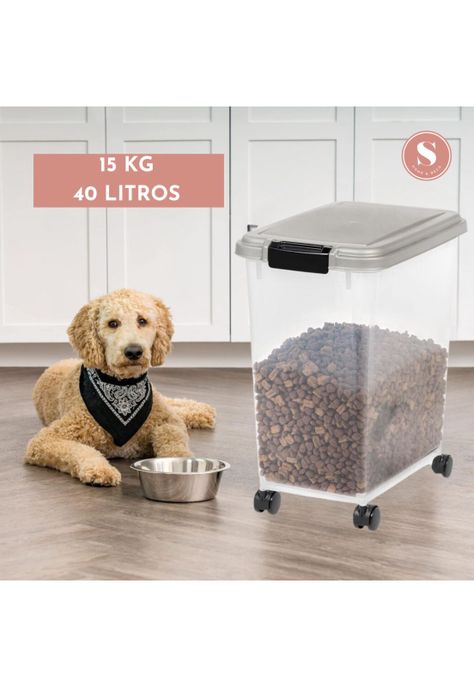 Contenedor Hermético Con Ruedas Para Alimentos 15 kg-2