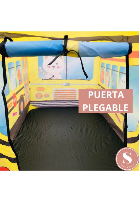 Carpa Infantil Plegable Niños Juego Bus-5