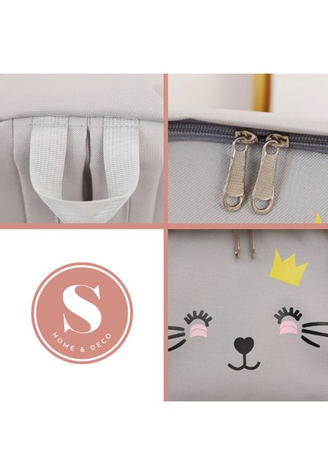 Juego de Mochilas Diseño de Gato Rosa -5