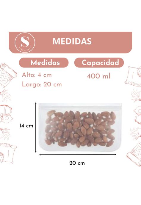 Bolsa Contenedor Hermetico Recipiente 490 ml -3