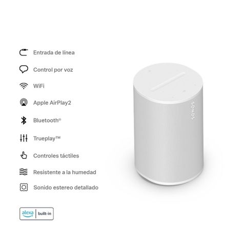 Parlante Bluetooth Wifi Sonos Era 100 Speaker Blanco-7