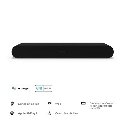 Soundbar Wifi Sonos Ray Negro-1