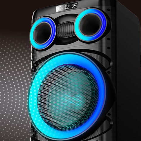 Parlante Karaoke Bluetooth 12” x2 con Micrófono MGKRAKEN-6