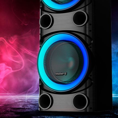 Parlante Karaoke Bluetooth 12” x2 con Micrófono MGKRAKEN-7