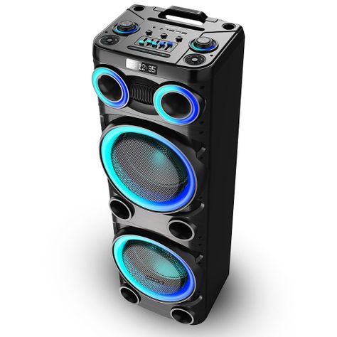 Parlante Karaoke Bluetooth 12” x2 con Micrófono MGKRAKEN-1