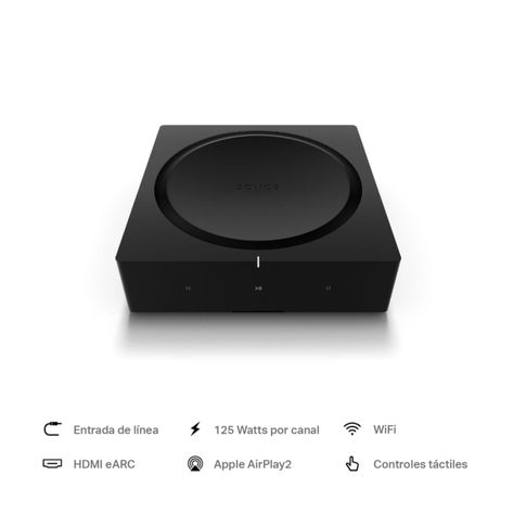Amplificador Sonos AMP Wireless Amplifier Wi-Fi 125W Negro-6