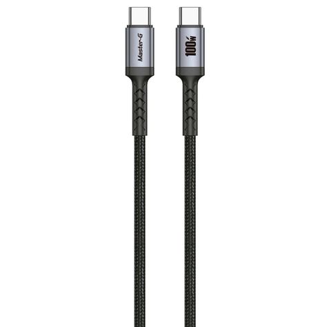 Cable De Carga Rápida Usb-C a C Antinudos 100W Master-G-1
