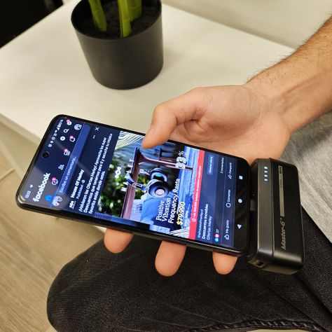 Cargador Base Portátil Pocket 5000 mAh Tipo C Negro Master-G-4