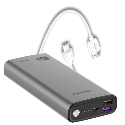 Kit Batería Externa Laptop 20000Mah + Cable Carga USB-C-0