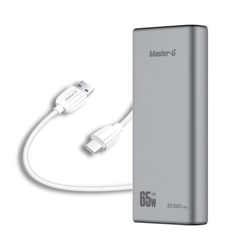 Kit Batería Externa Laptop 20000Mah + Cable Carga USB-C-1