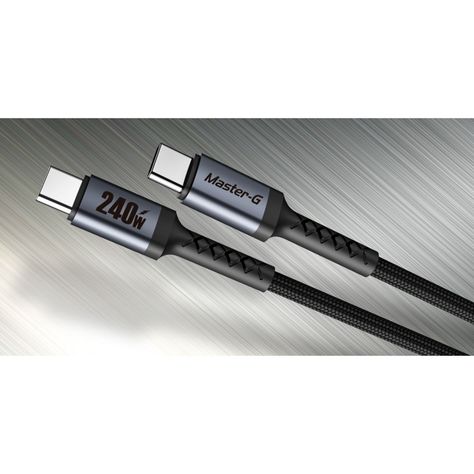 Cable De Carga Rápida Usb-C a C Antinudos 240W 2M Master-G-2