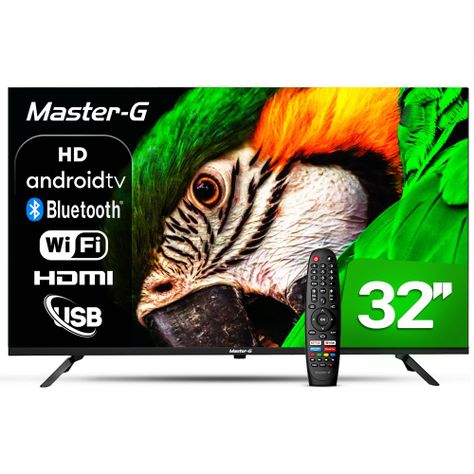 Smart TV LED 32" Android HD Bluetooth MGAE32F Master-G-0