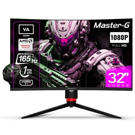 Monitor Gamer 32" Curvo FHD HDR VA 165Hz 1Ms MGMG3240C-0