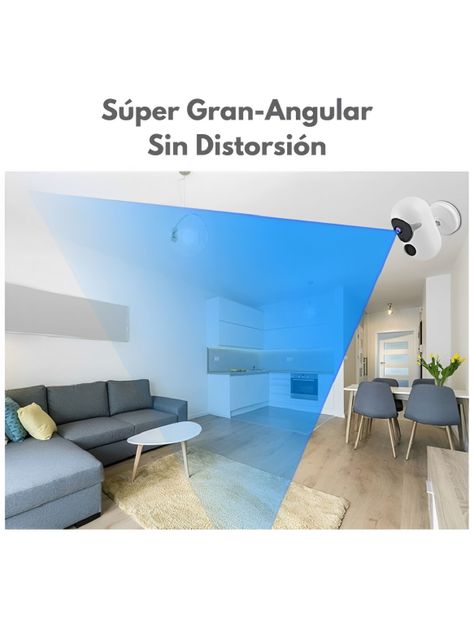 Cámara de Vigilancia con Baterías, Compatible con Alexa-3