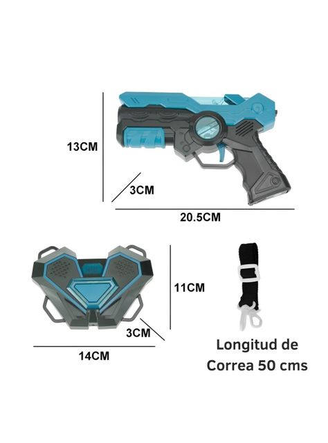 Juego De Pistolas Laser Tag, 2 Pistolas y 2 Objetivos-7