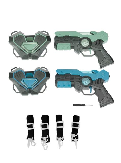 Juego De Pistolas Laser Tag, 2 Pistolas y 2 Objetivos-0