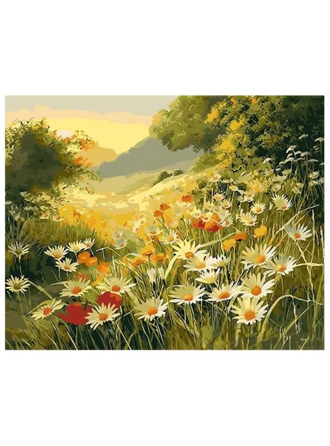 Pintura por Números 50 x 40 cms - Hermoso Paisaje-0