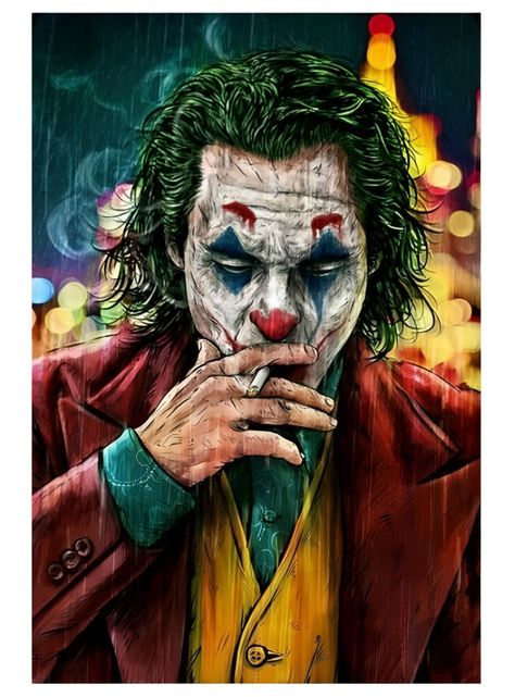 Pintura por Números 40 x 50 cms - Retrato de JOKER-0