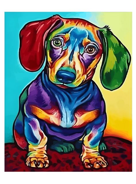 Pintura por Números - Perrito Multicolor-0