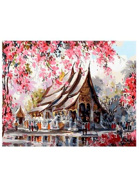 Pintura por Números 50 x 40 cms - Paisaje Espiritual-0