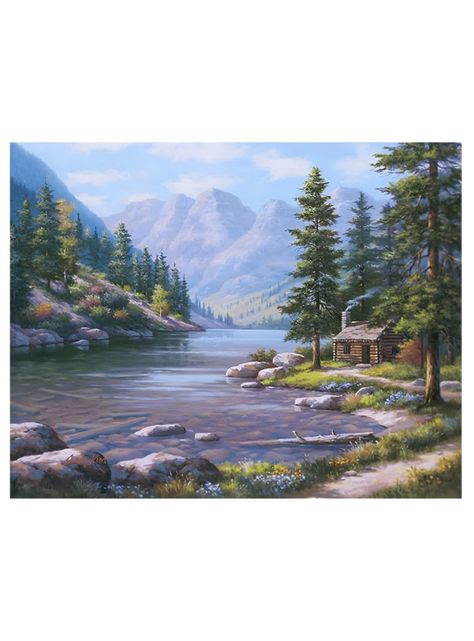 Pintura por Números; Lindo Paisaje Natural-0