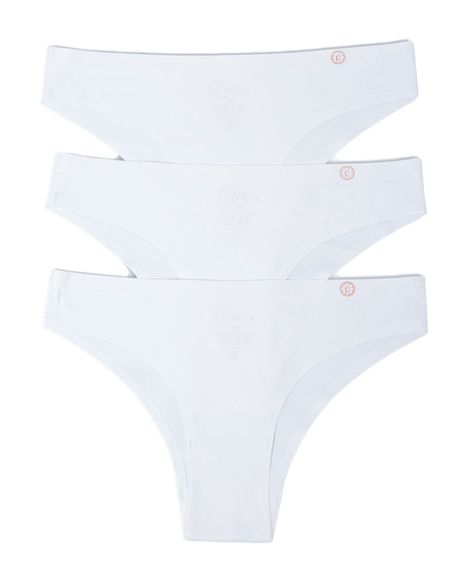 Pack3 Bikini Microfibra Sin demarcación BLANCO-0