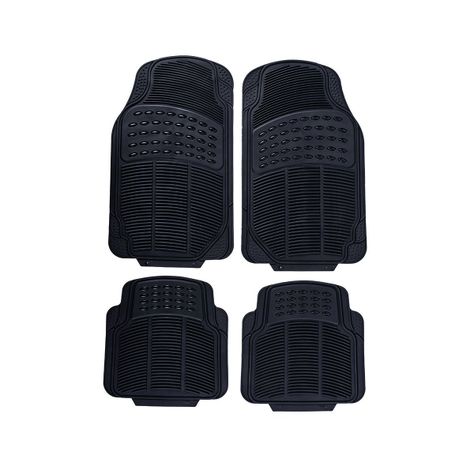Juego de pisos de goma para autos 4 piezas-0