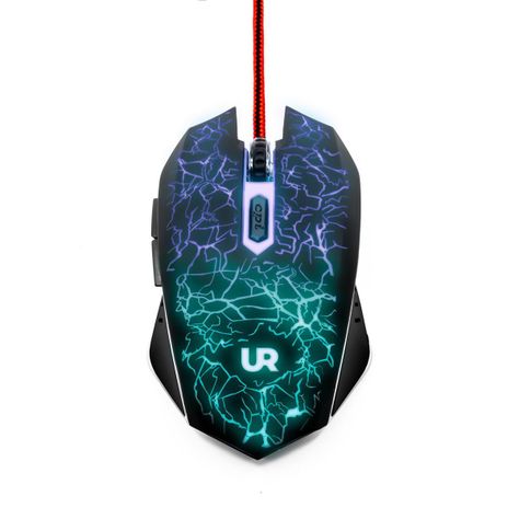 Mouse Gamer Retroiluminado 6 Botones DPI Ajustable Urbano-0