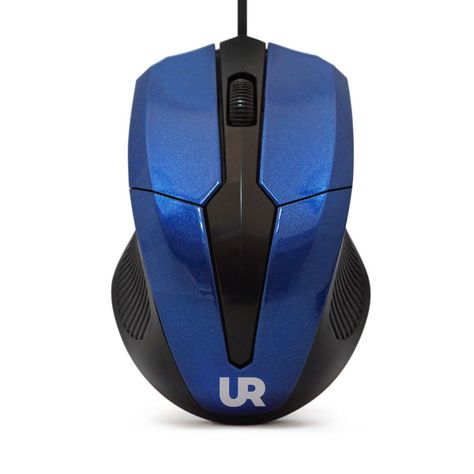Mouse óptico alámbrico Azul Urbano-0